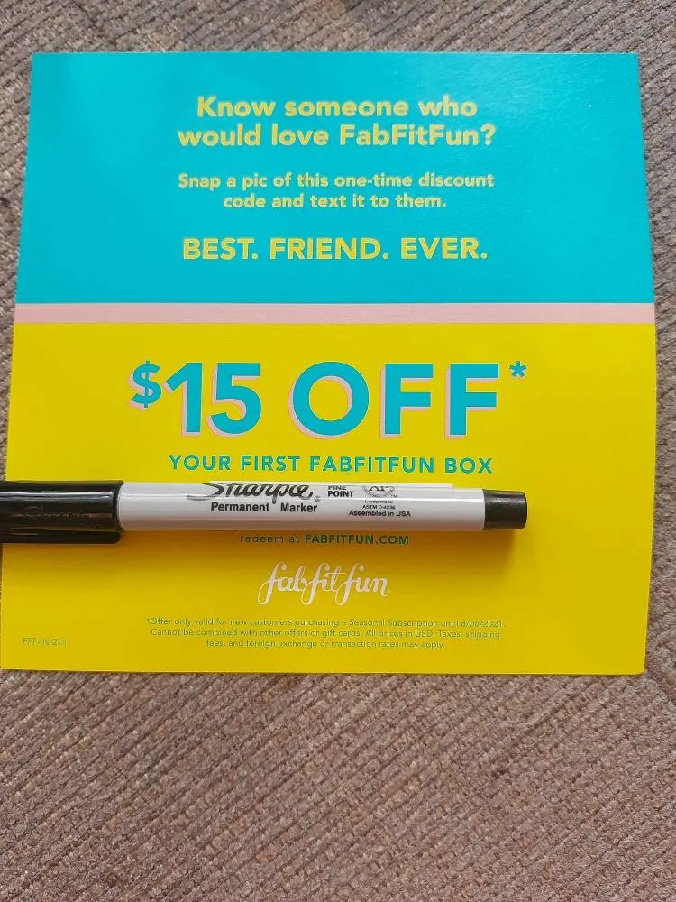 15$ Off Your First Box FabFitFun photo 1