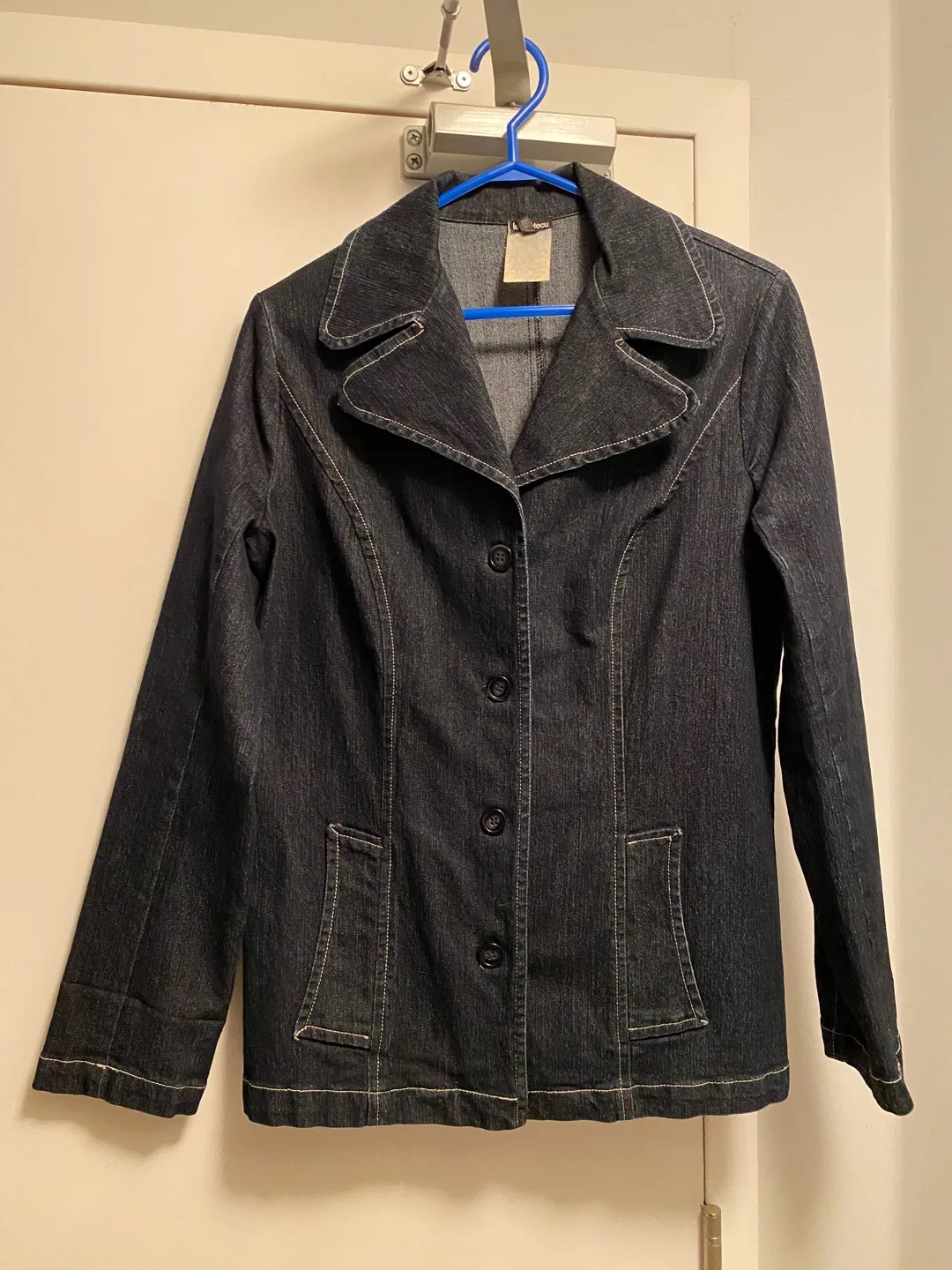 Dark denim Le Château pea jacket photo 1