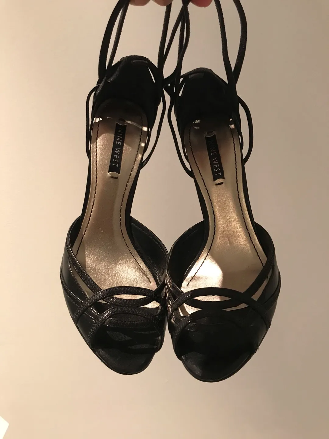 👠 Nine West Strappy Heels Size 10 photo 1