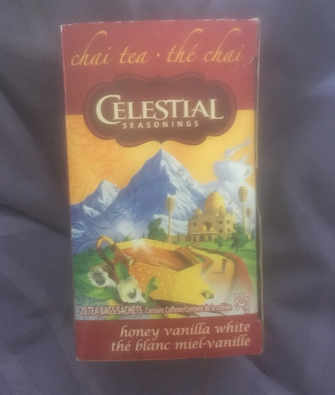 Celestial Seasonings honey vanilla white chai tea photo 1