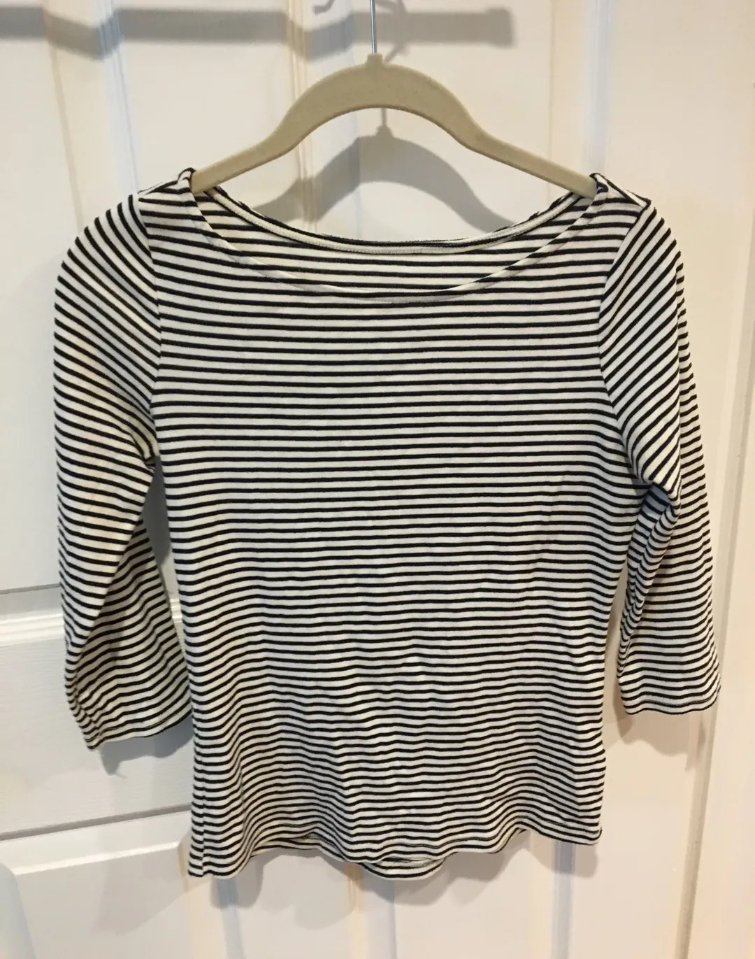 Boat Neck Striped Shirt photo 1