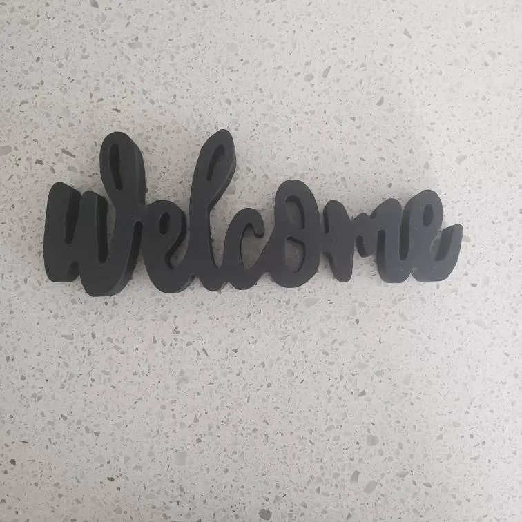 Small Painted Welcome Sign photo 1