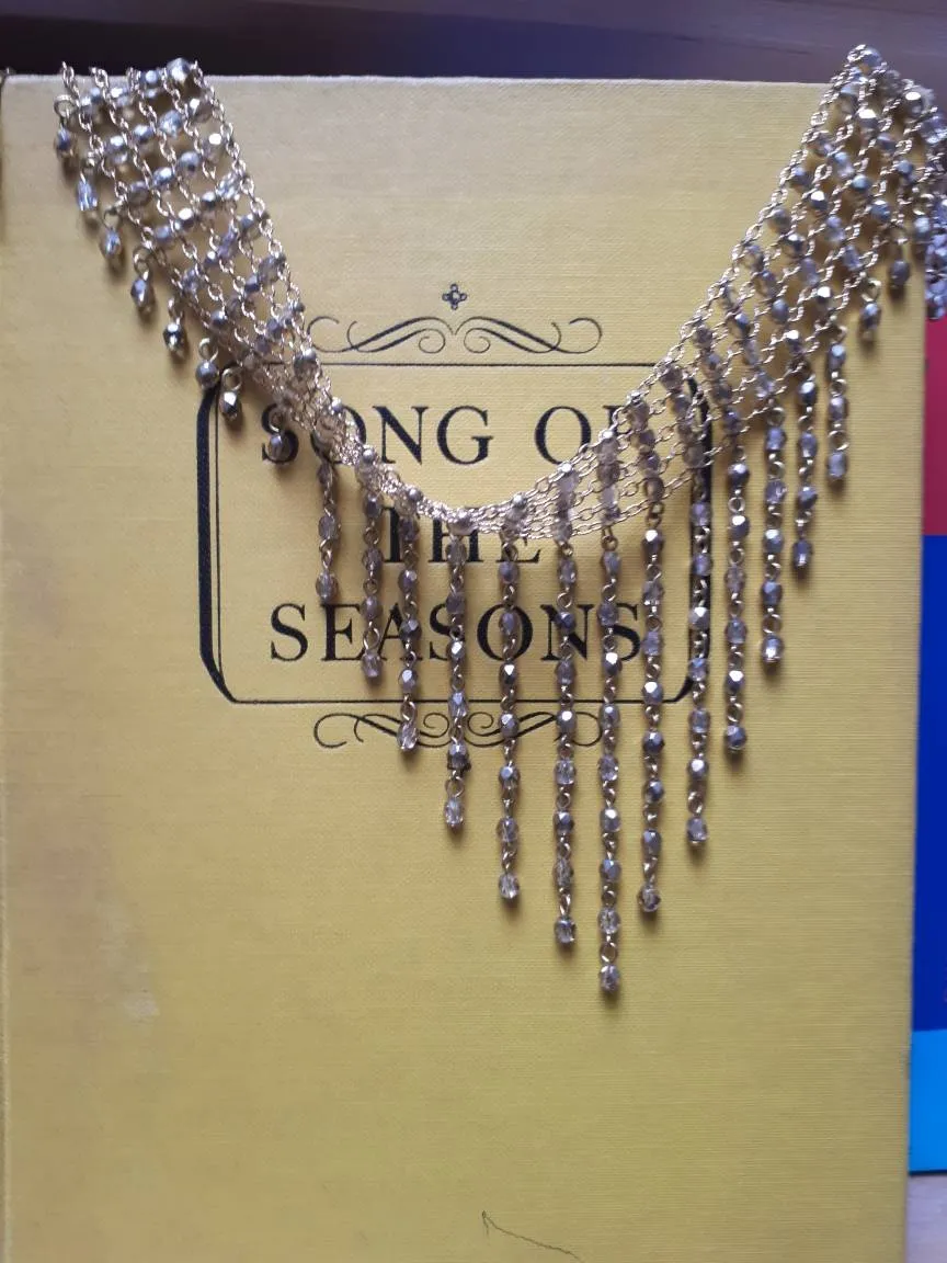 Gold Crystal Beaded Choker photo 1