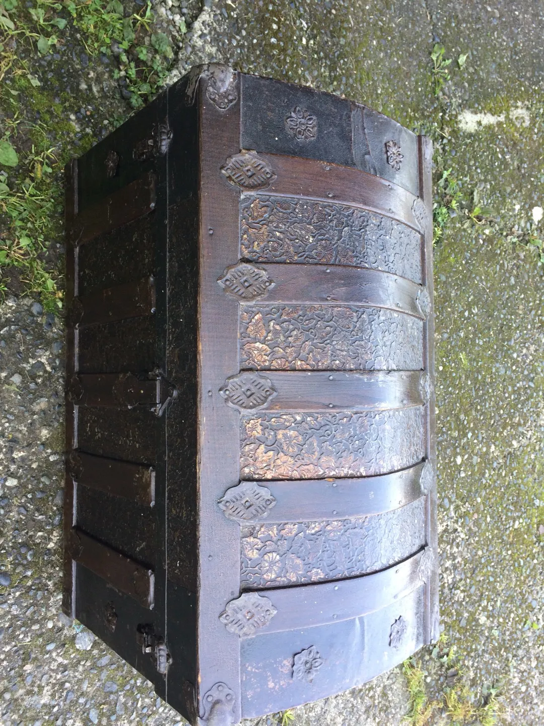 Vintage Solid Wood Chest photo 1