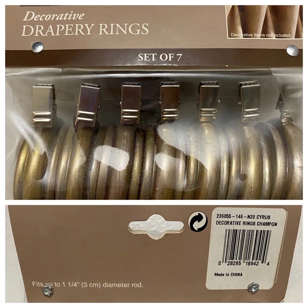 Decorative Drapery Rings photo 1