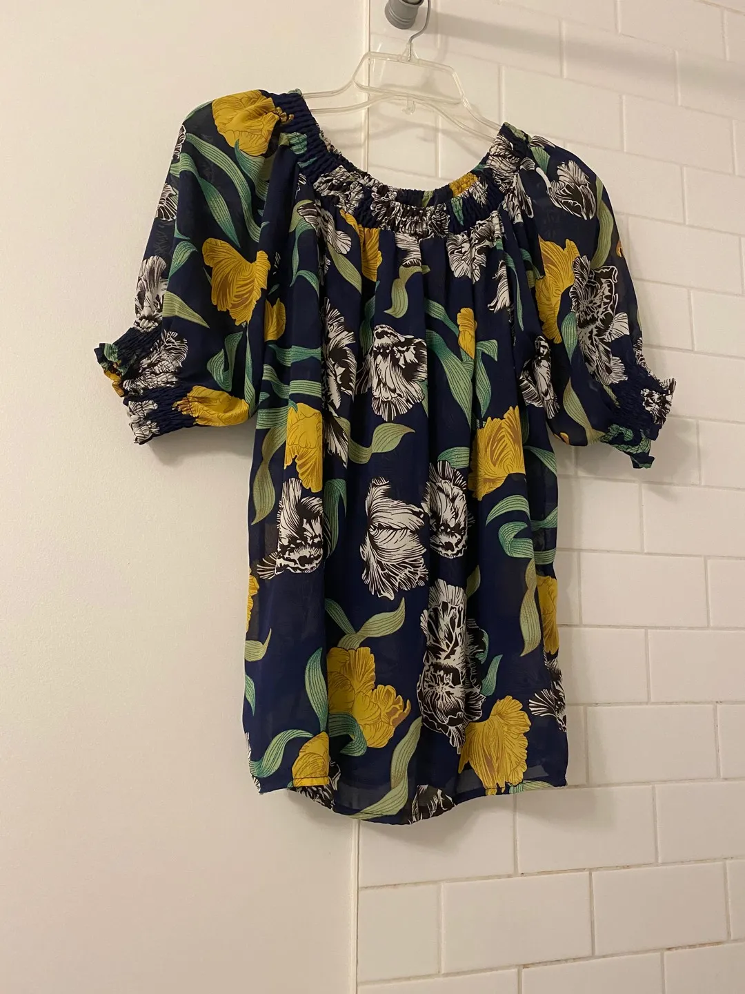 Floral Puff Sleeve Blouse From Korea photo 1