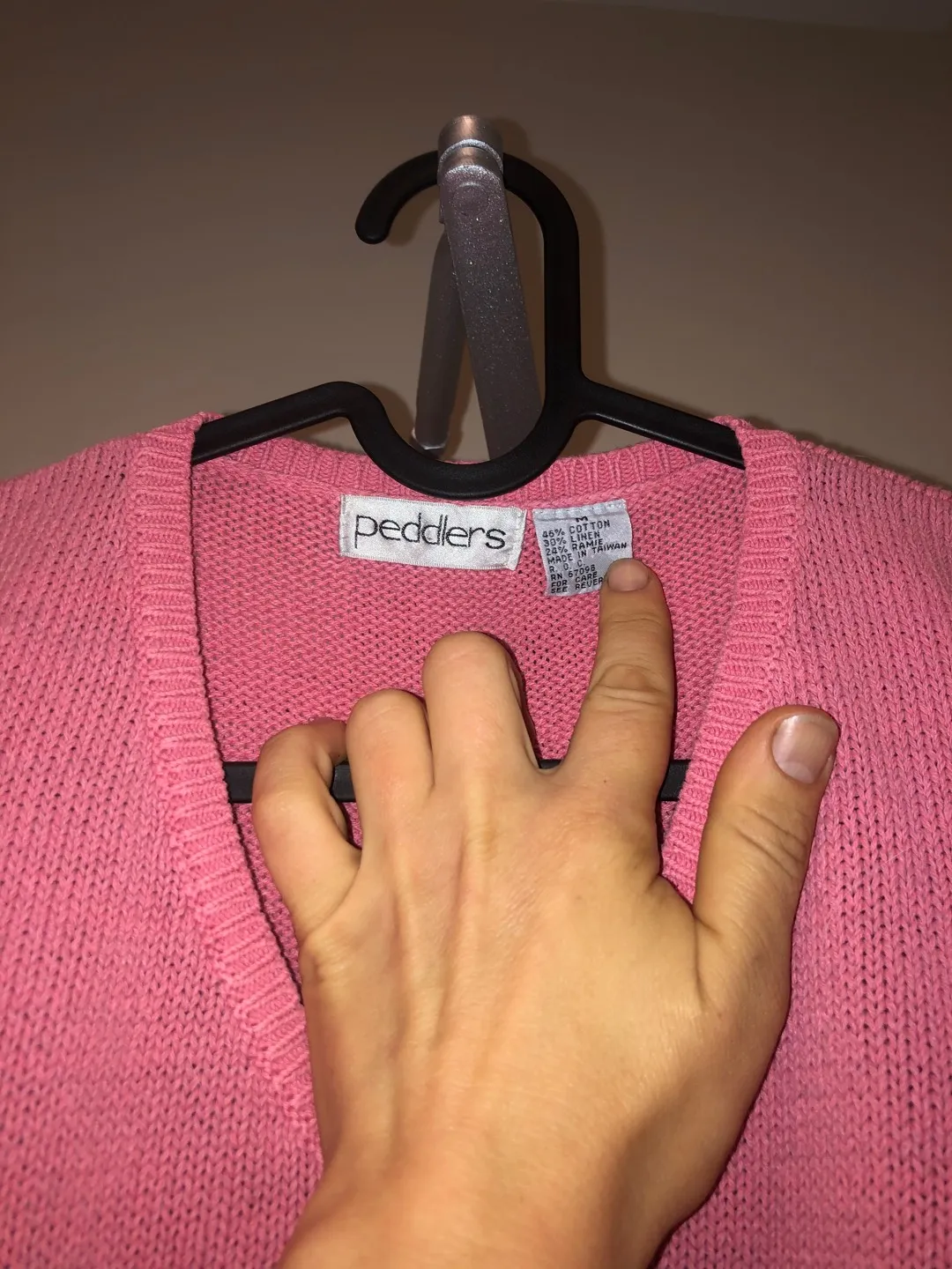 Pink medium Vintage Crop Sweater Sleeveless photo 1