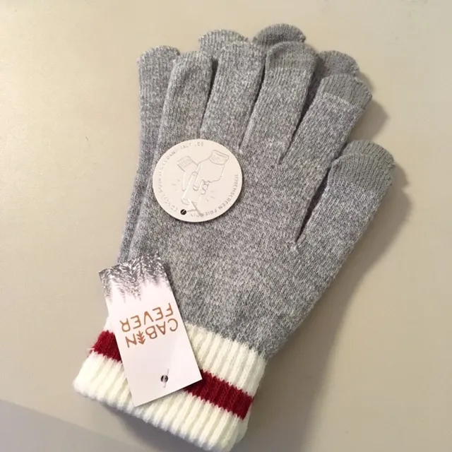 Grey Touch Screen Friendly Gloves photo 1