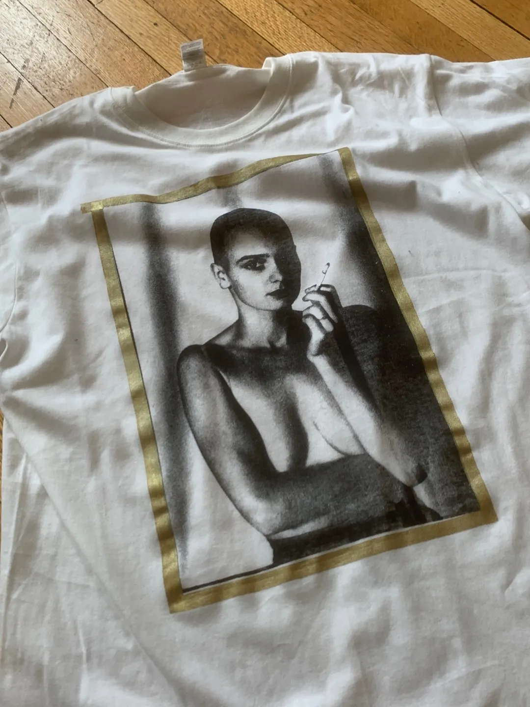Hand Silk screened And Painted Sinead O’Conner Tee photo 1