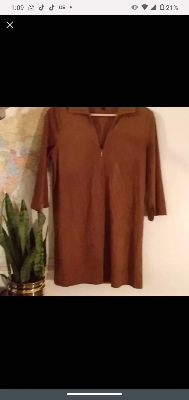 Suede Mini Dress photo 1