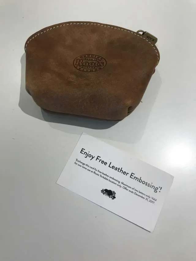 Roots Leather Coin Pouch photo 1