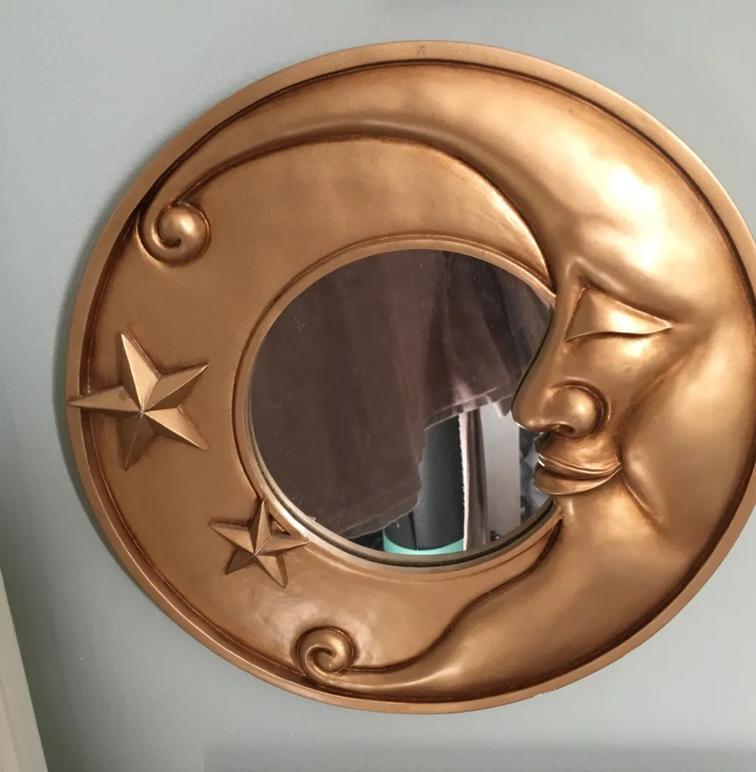 Man On The Moon mirror With Stars photo 1
