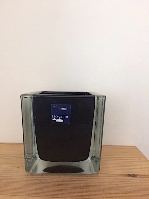 Leonardo Glass Cube for a votive candle (rare) photo 1