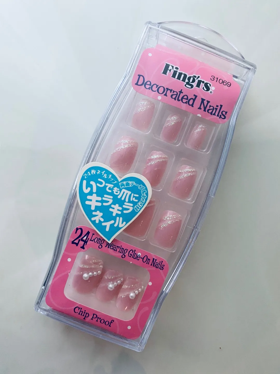 Pretty Pink Fake nails stickers essie OPI photo 1