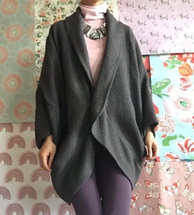 Fall Wrap Coat szM-L photo 1