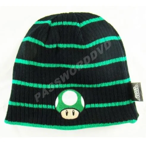 Nintendo Super Mario Green Mushroom Reversible Beanie / Toque photo 1