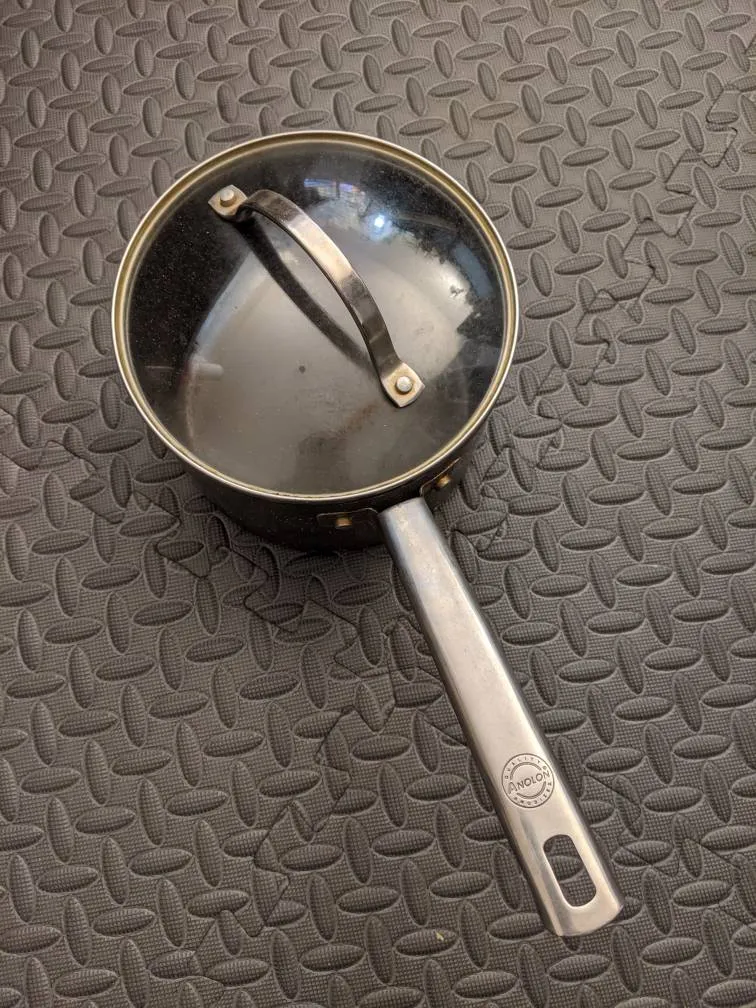 🙃Used Nonstick Pot With Glass Lid photo 1