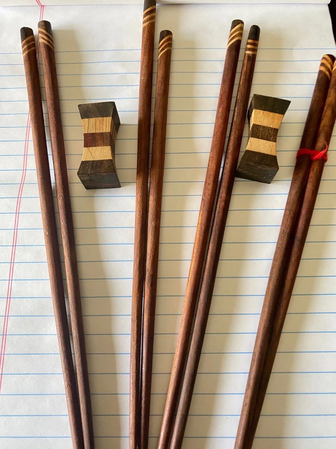 Wooden Chop Sticks - 4 Pairs! photo 1