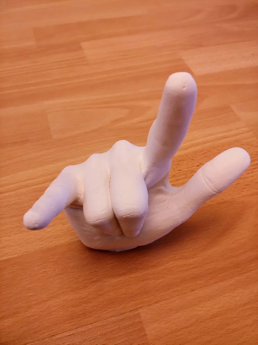 ASL "I Love You" Sculpture photo 1