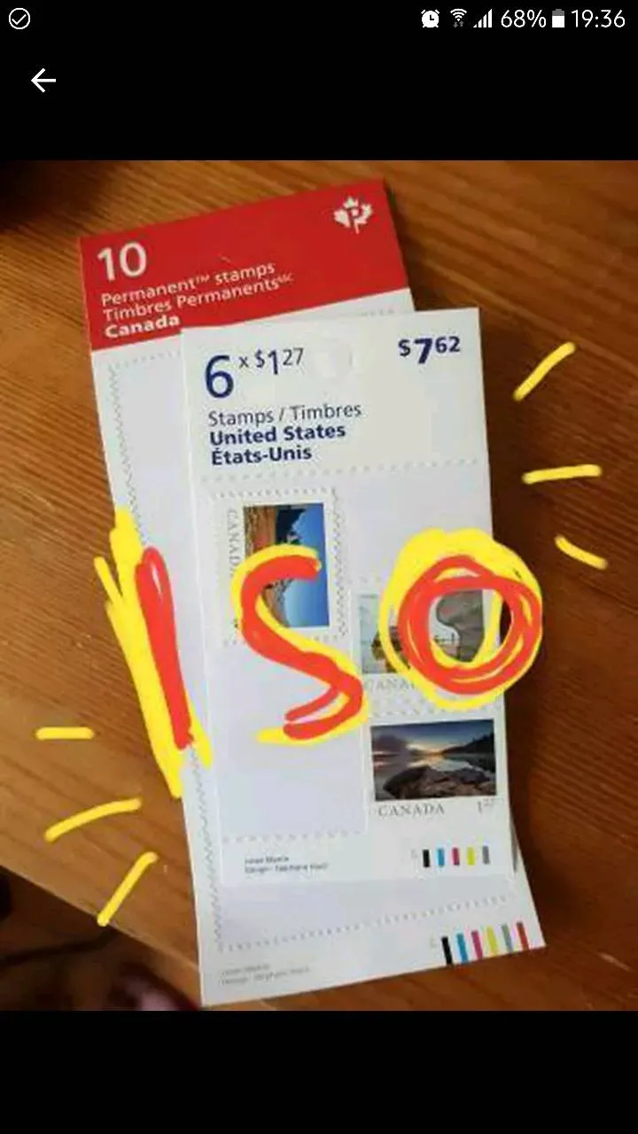 ISO stamps photo 1