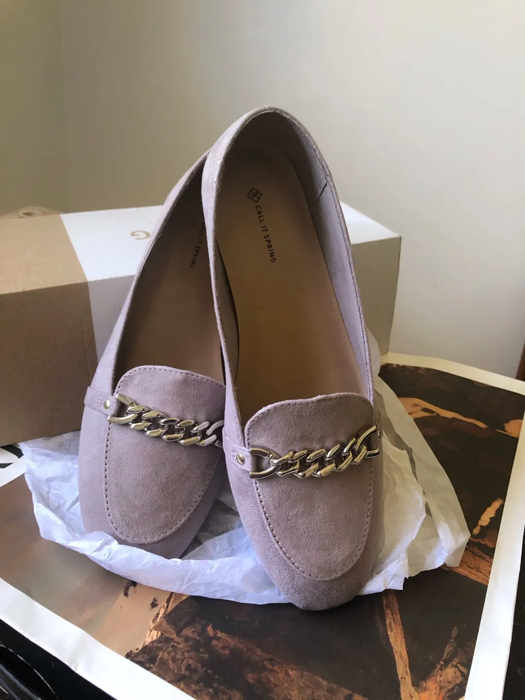 BNIB Faux Suede Flats photo 1
