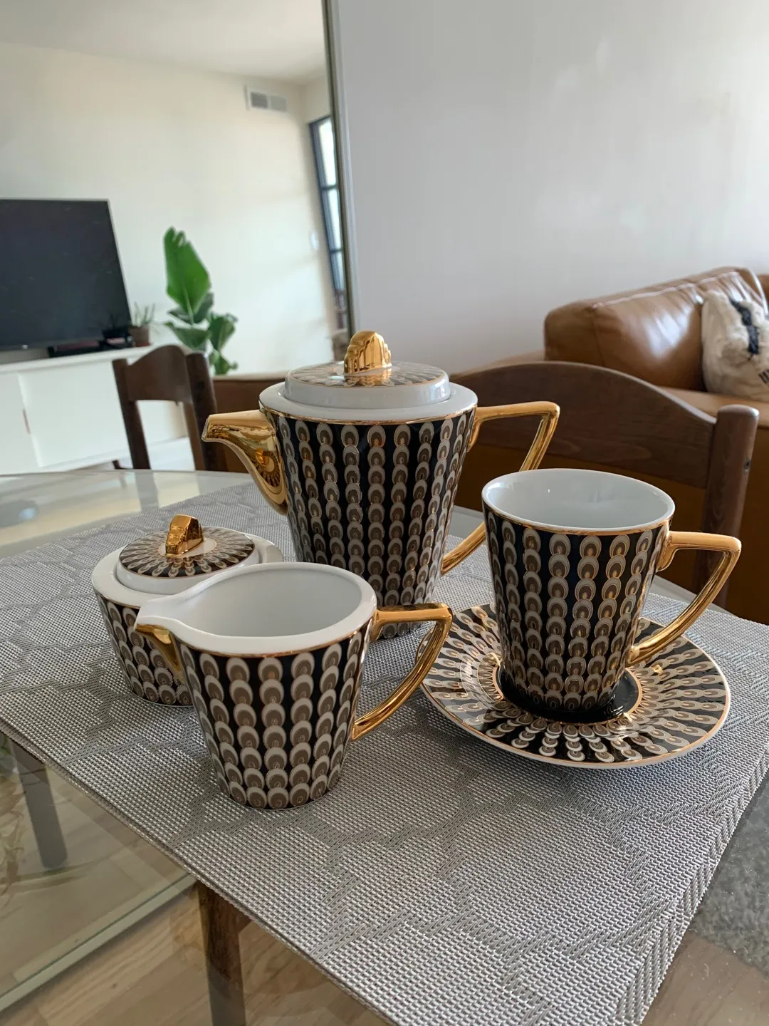 Art Deco Style Ceramic Tea Set photo 1