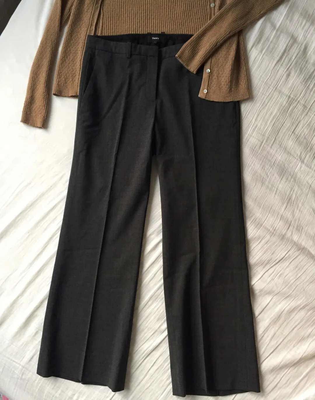 Theory Demitria Wool Pants, Size M photo 1