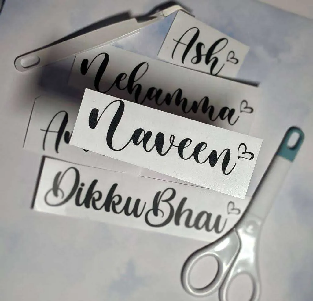 Personalized name decals photo 1