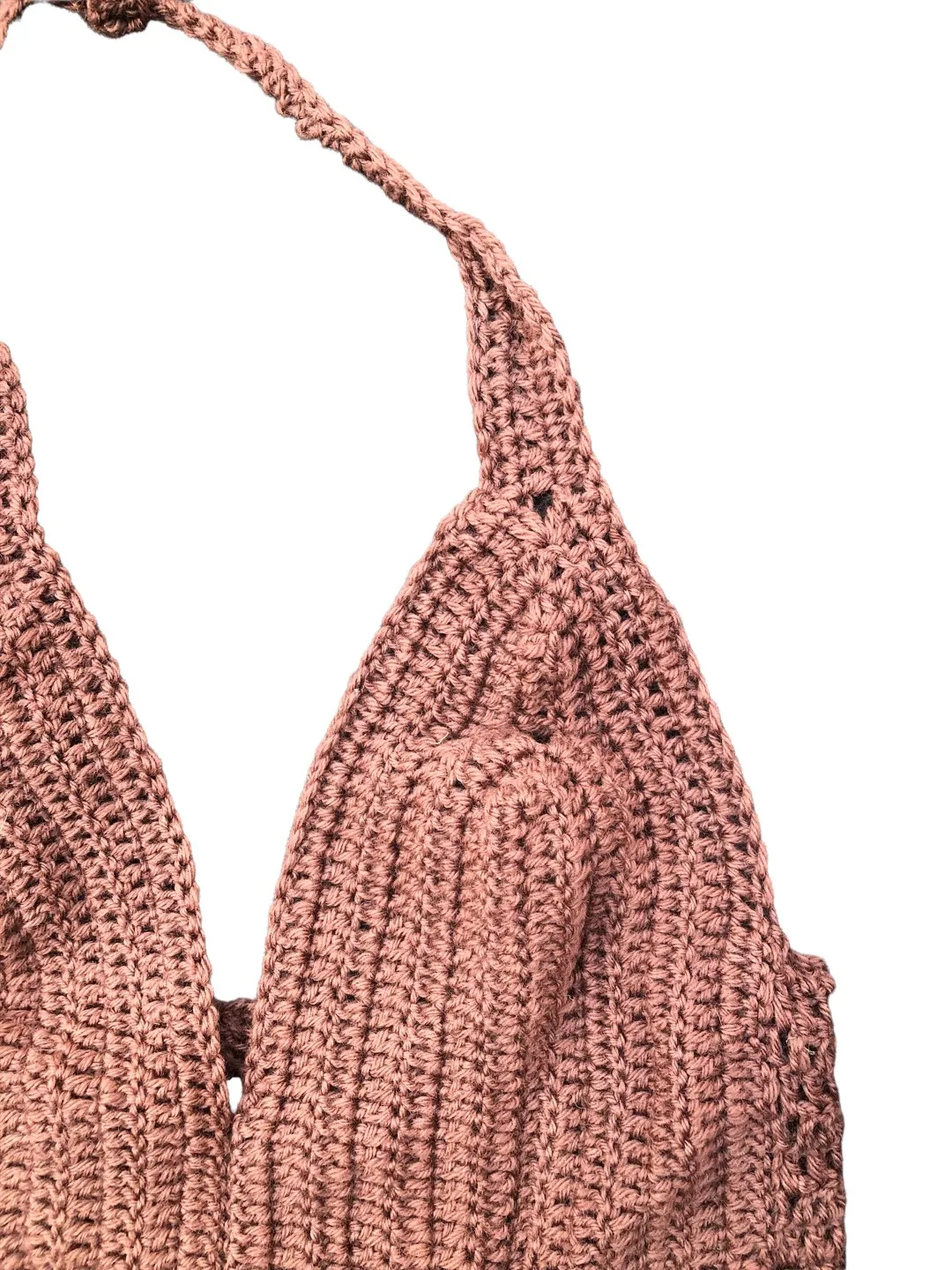 Brown Crochet Top photo 1