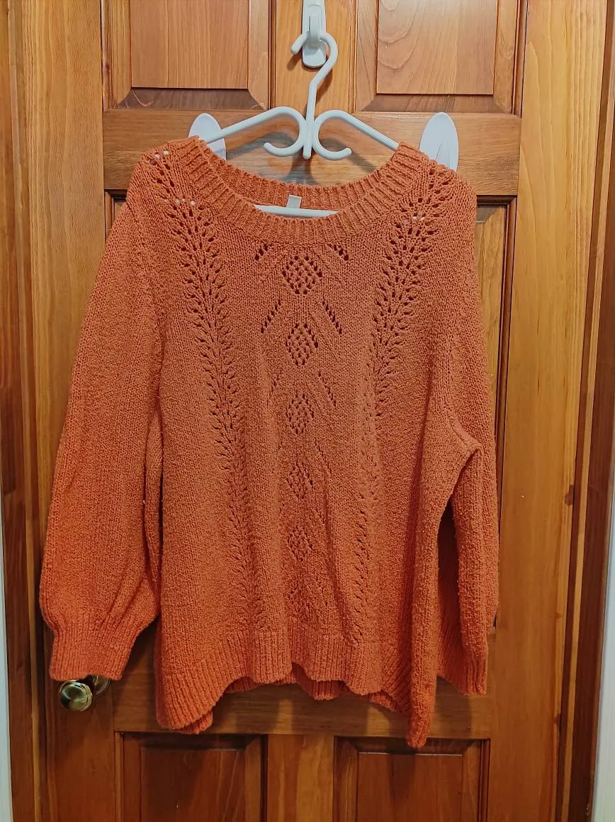 Coral Knitted Sweater 4X photo 1
