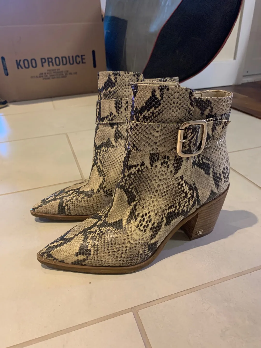 Fake Snake Skin Boots photo 1