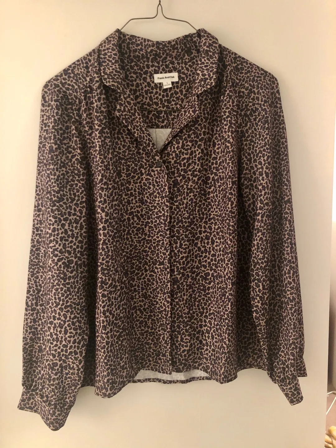 Frank And Oak, Leopard Shirt Size L photo 1