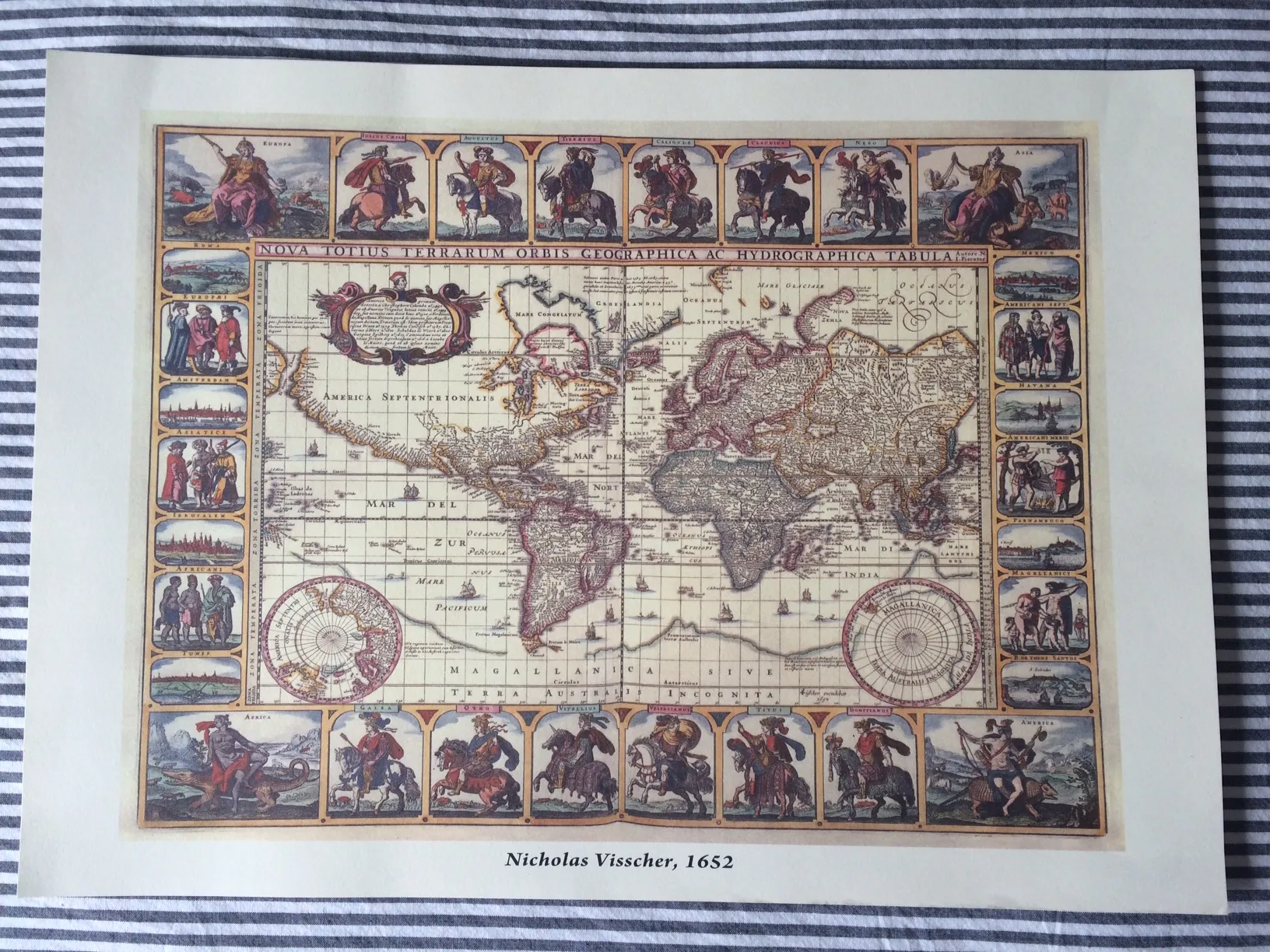 Affiche / Vintage poster Worldmap photo 1