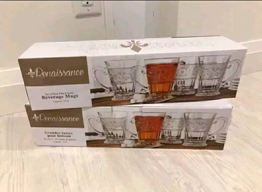 🎁 Renaissance Fine Crystal Mugs photo 1