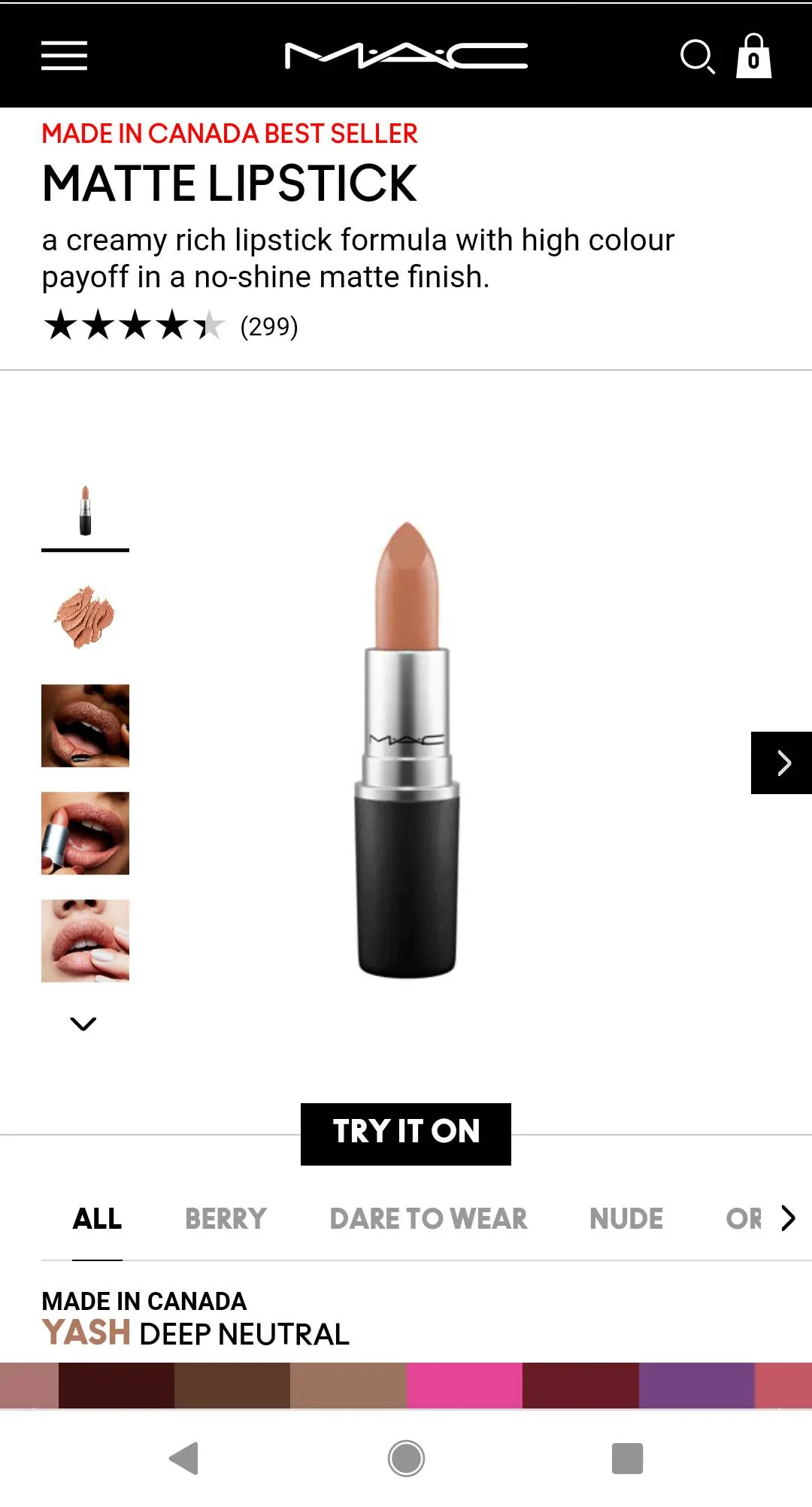 MAC Yash Lipstick💄 photo 1