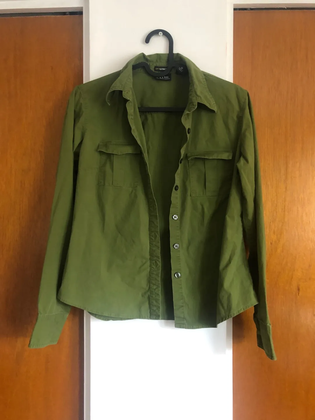 Vintage 90s Green Button Up Top photo 1