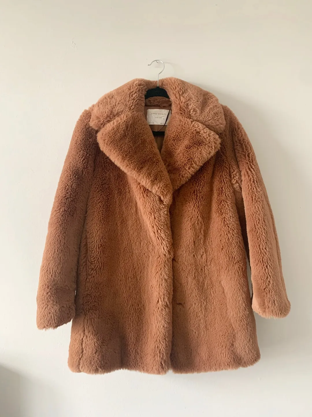 Zara Faux Fur Coat photo 1