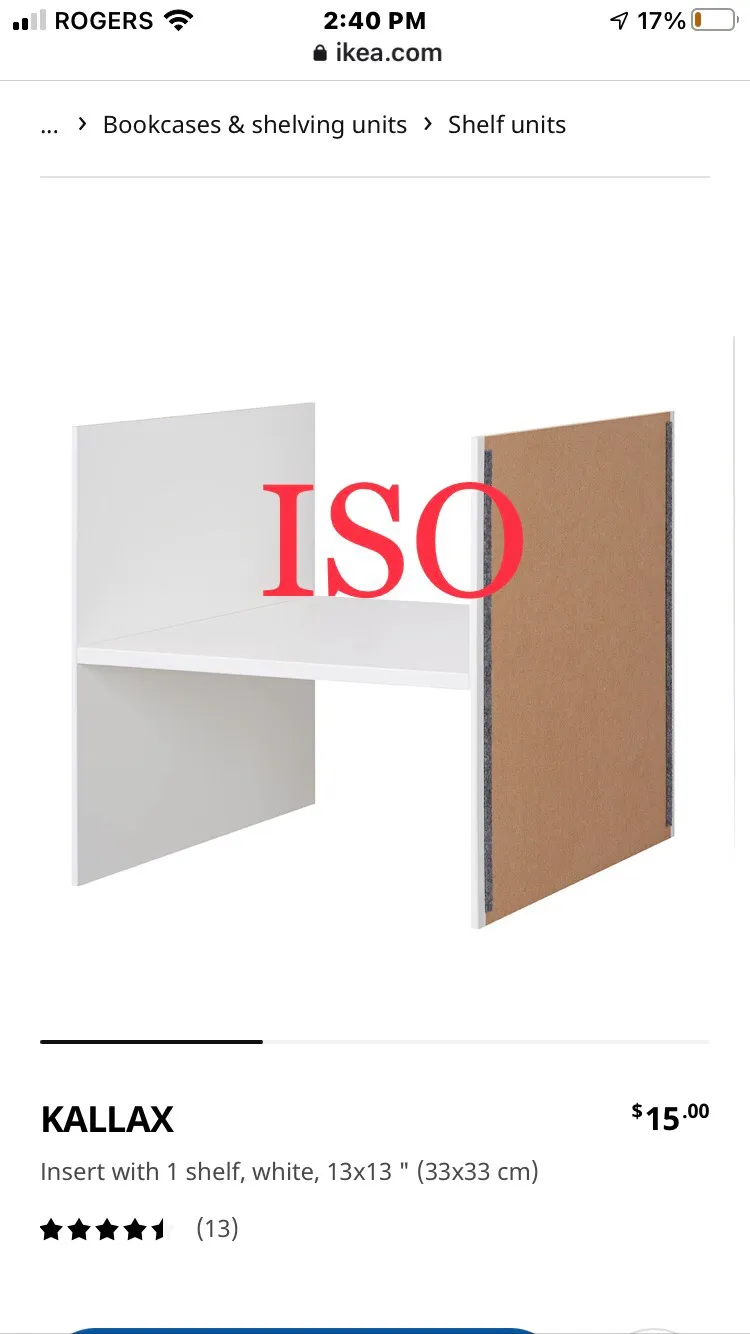 ISO Kallax Insert photo 1