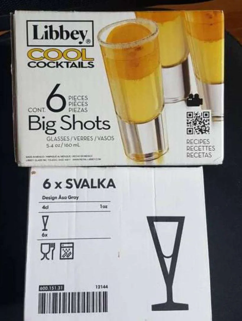 6 Big Shots And 6 Svalka flutes photo 1