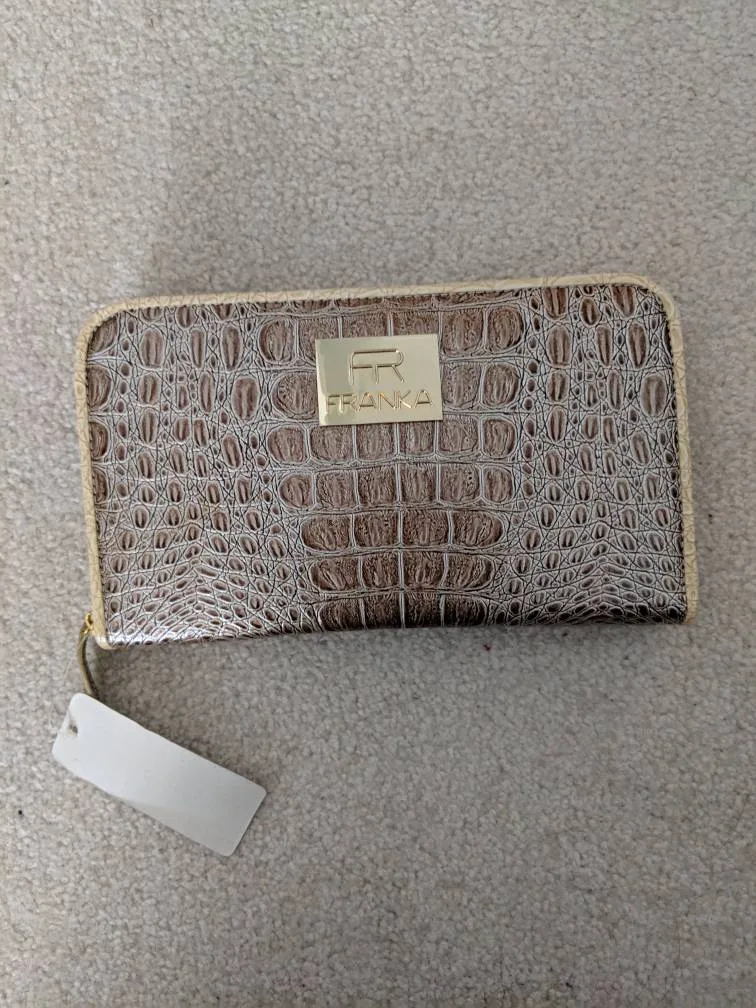 Faux Snakeskin Clutch photo 1