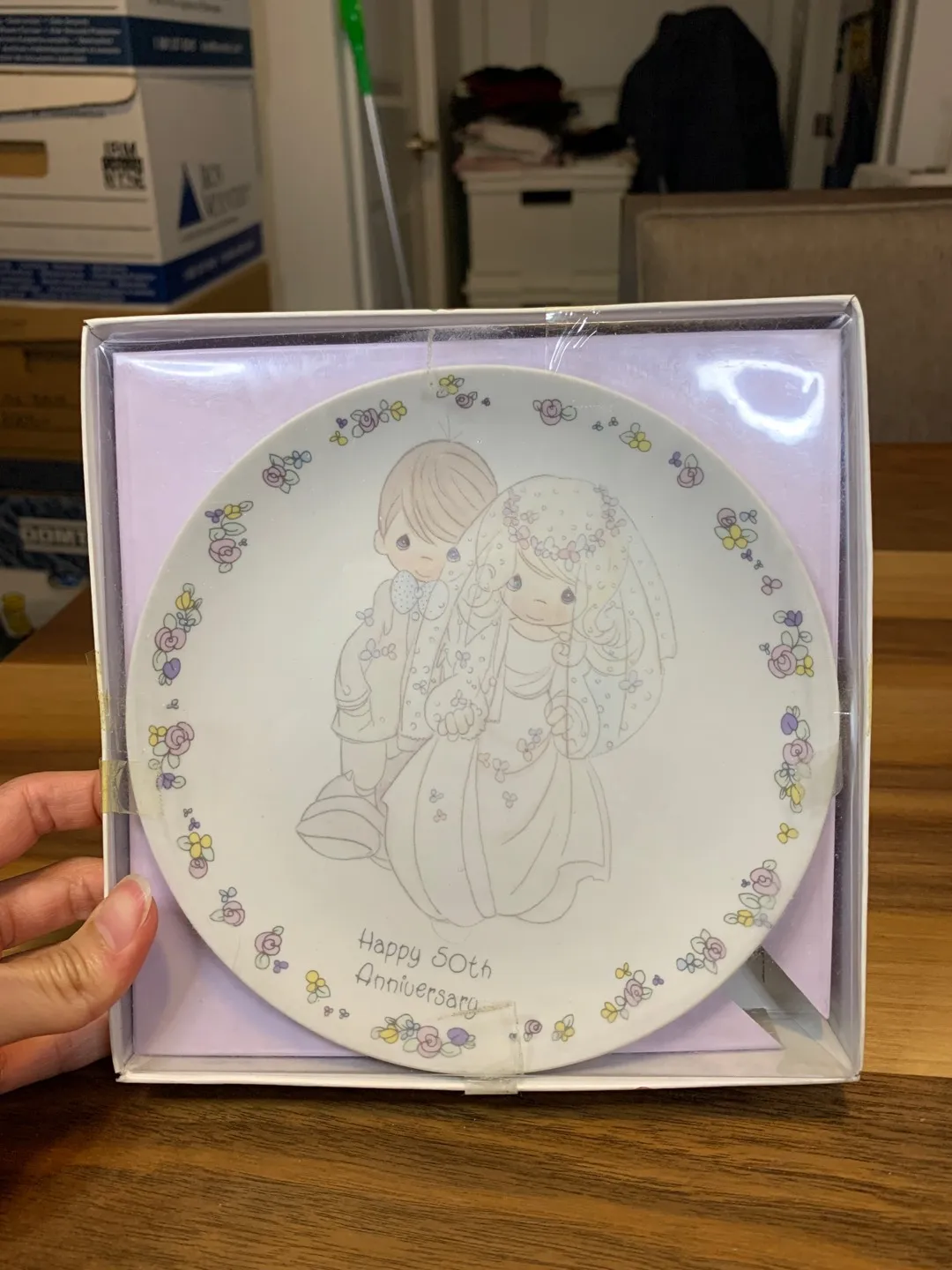 BNIB Precious Moments Porcelain Plate With Easel photo 1