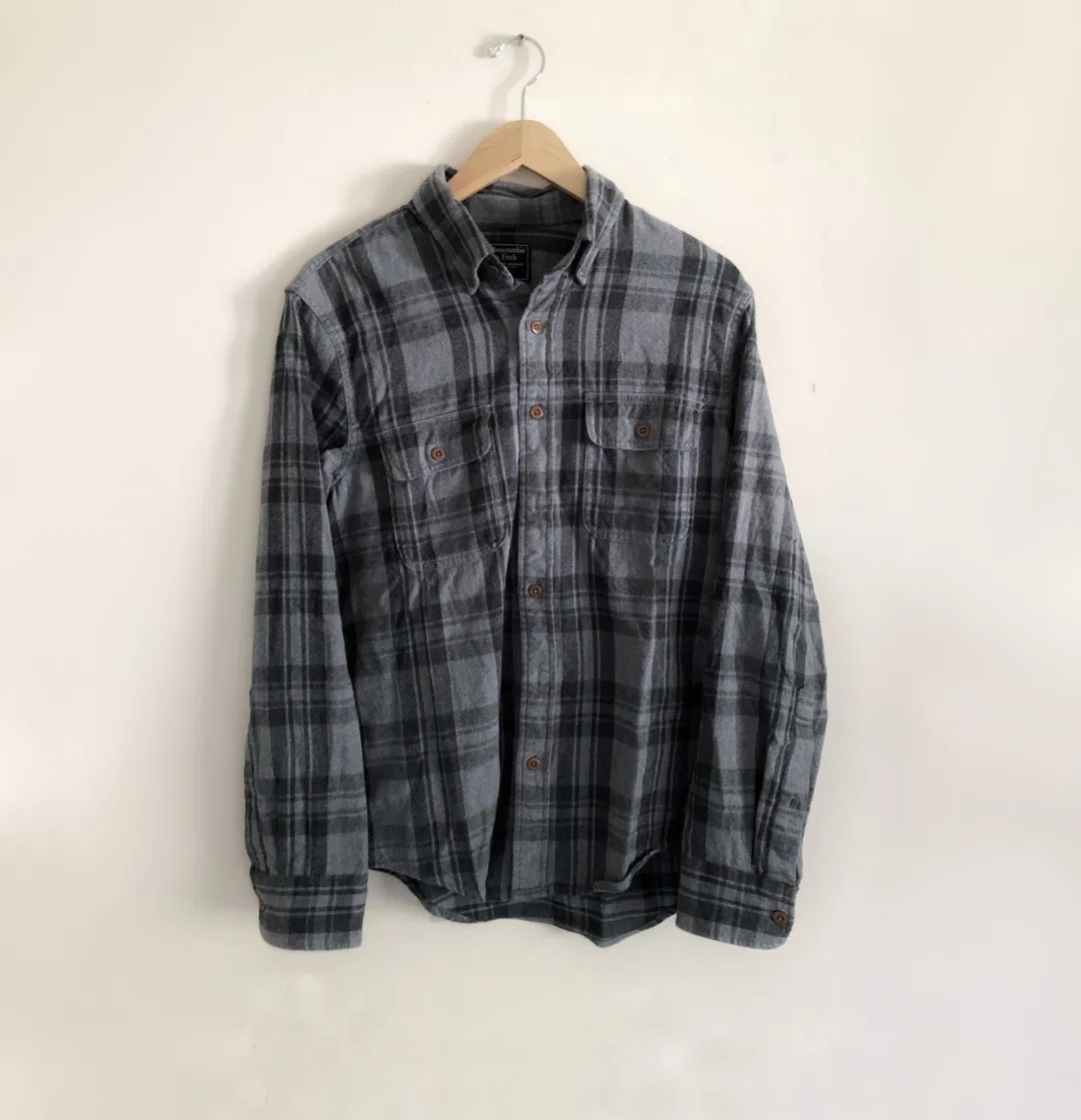 Men’s  Grey Abercrombie Flannel photo 1