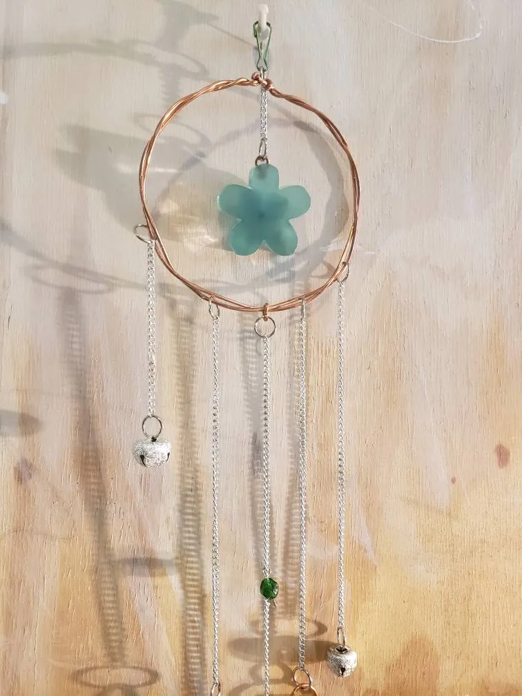 Copper/lasercut windchime photo 1