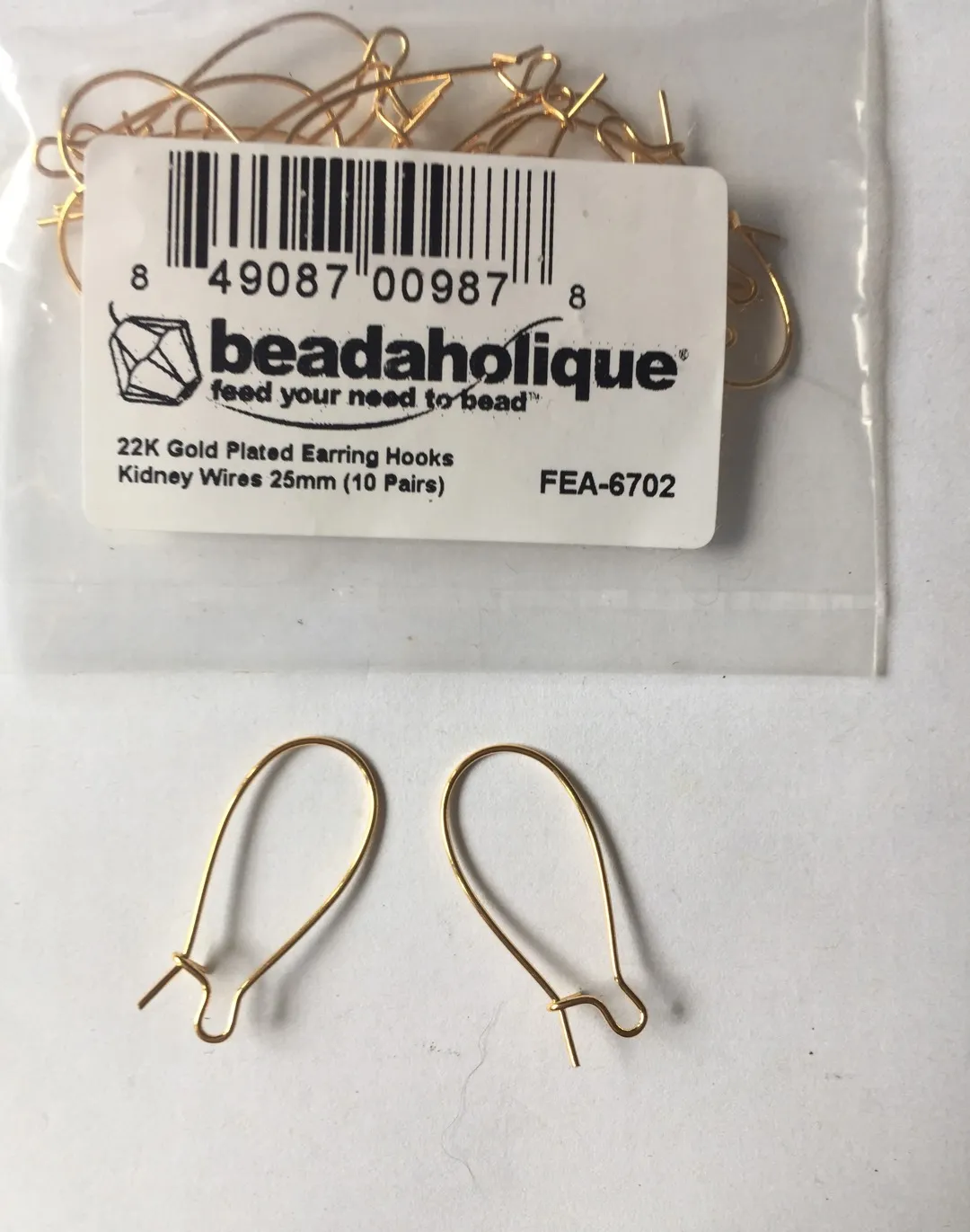 22k Gold Plated Earring Hooks photo 1