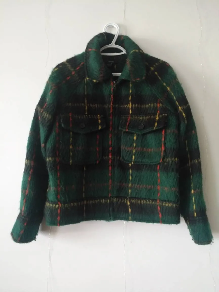F21 Green Plaid Jacket photo 1