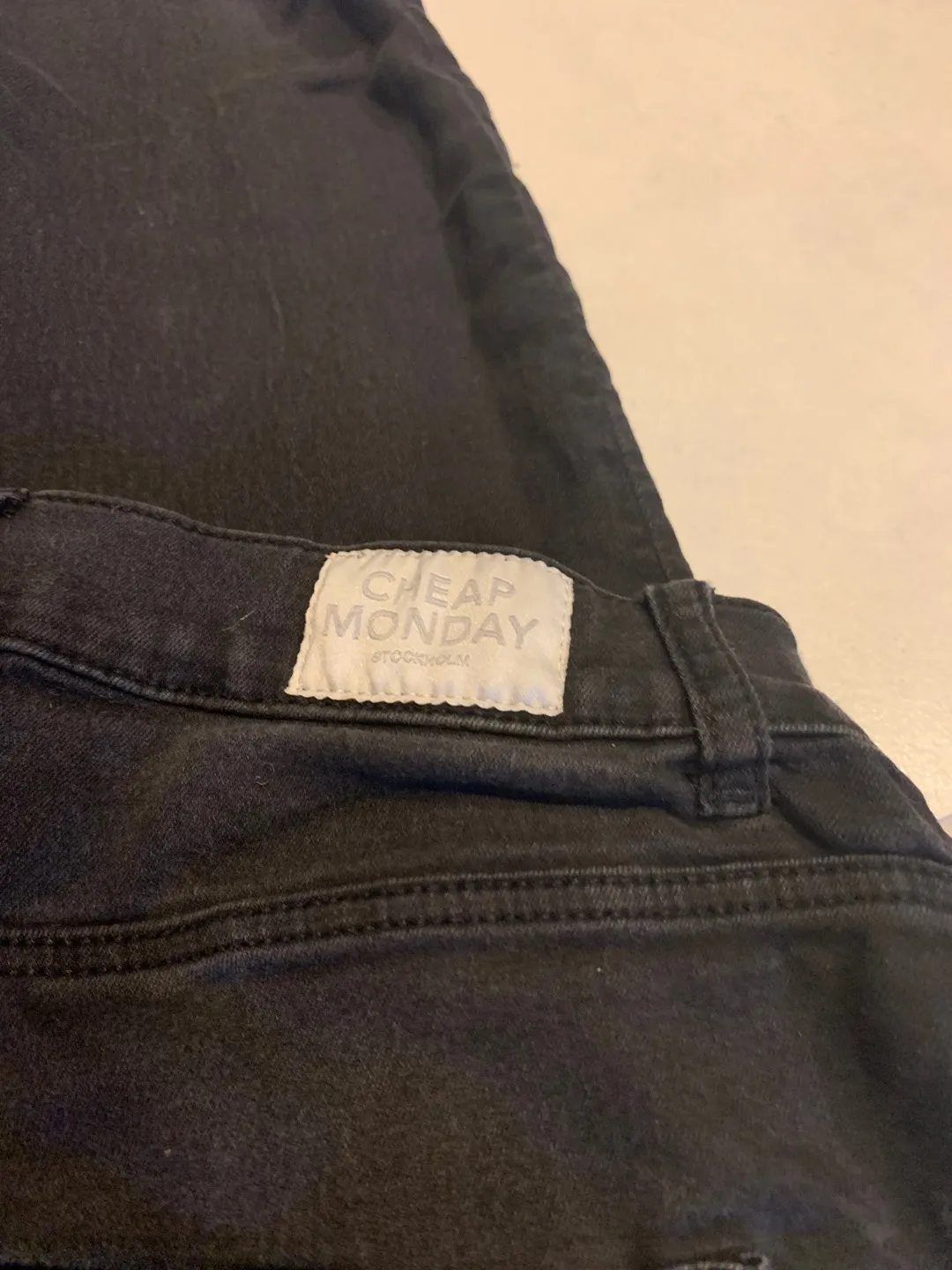 Faded Black Cheap Monday Jeans photo 1