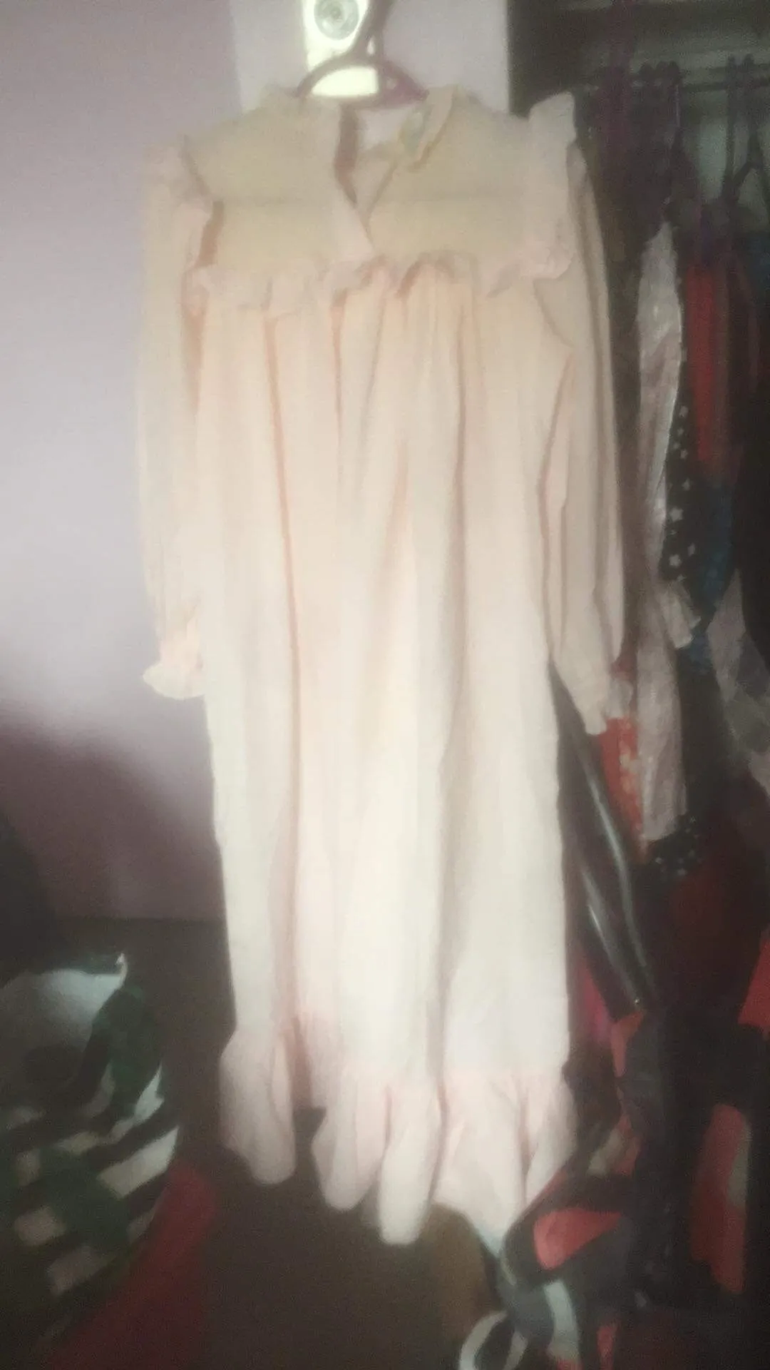 Pink Victorian-style nightgown photo 1