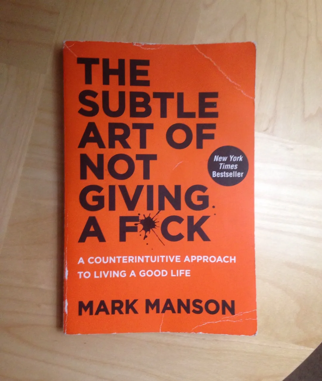 The Subtle Art Of Not Giving A F*ck Paperback photo 1