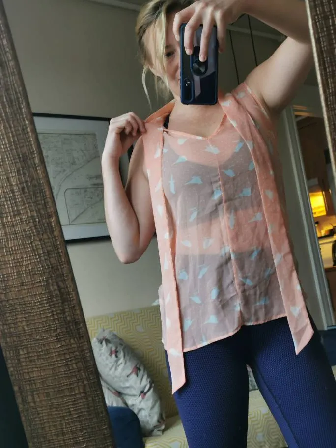 Sheer Bird Spring Top photo 1