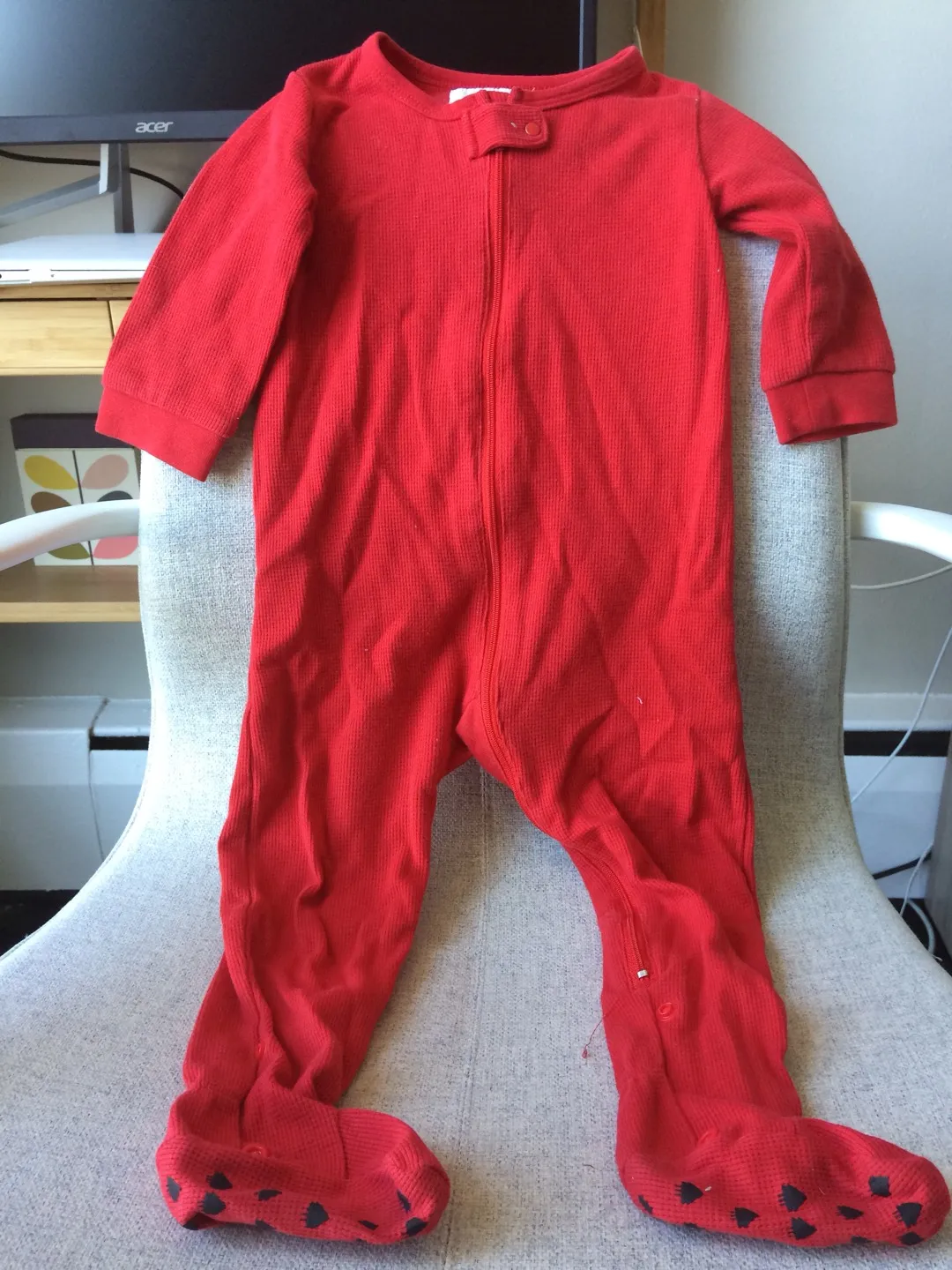 Arborist Baby Onesie - Red photo 1